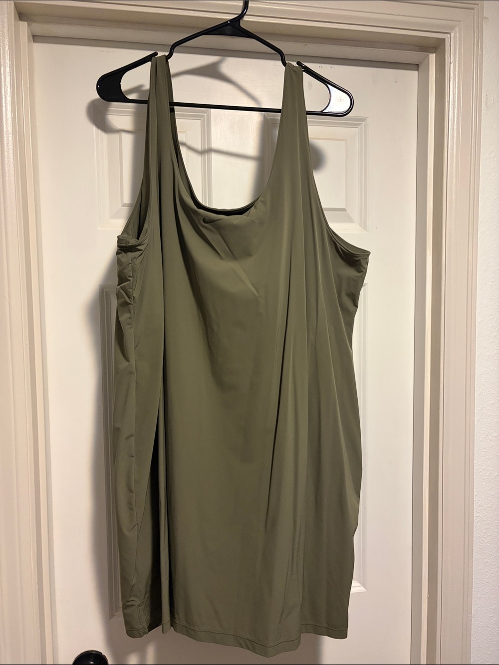 Nike Olive Scoop-Neck Tank Dress w/ Shorts
